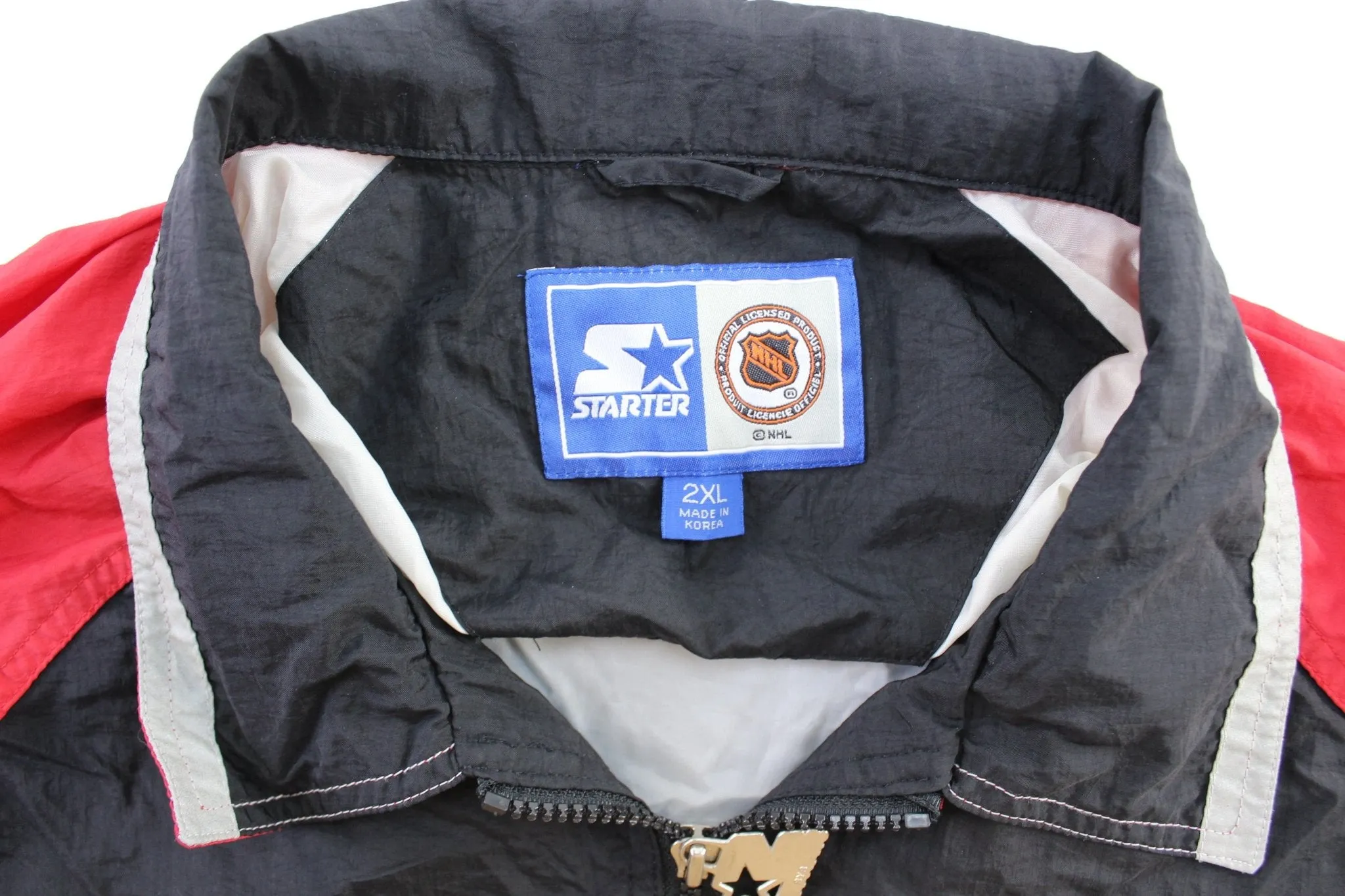 90's Chicago Blacks Embroidered Starter Zip Up Jacket