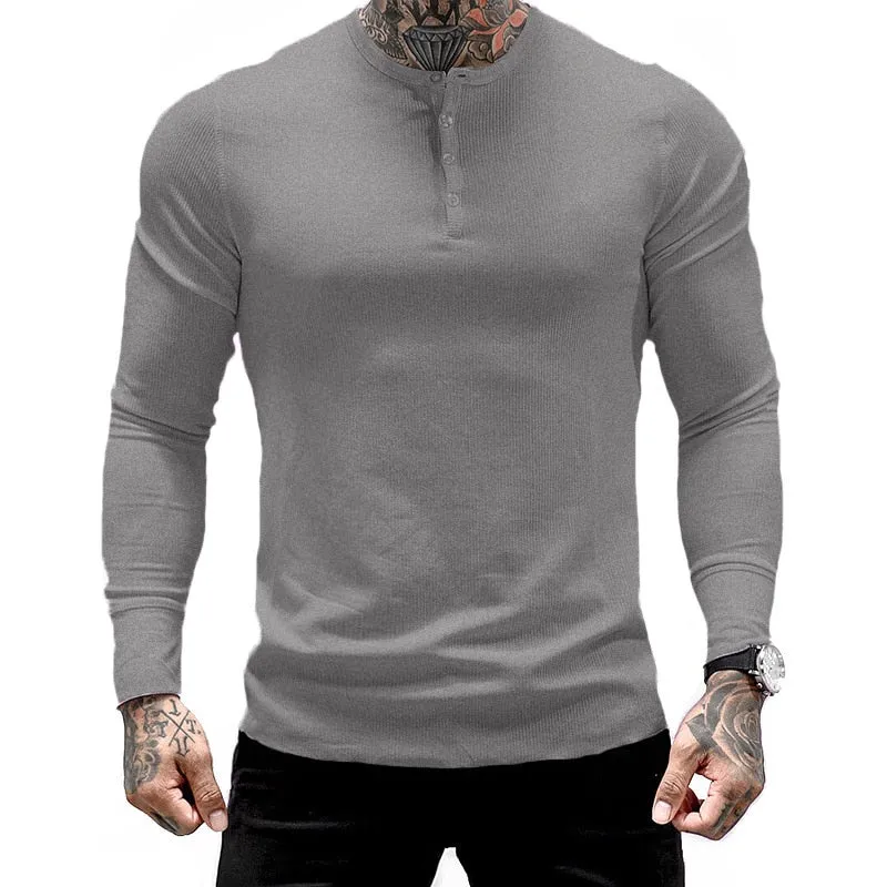 Aidase  Mens Summer gyms Workout Fitness T-shirt Bodybuilding Slim Shirts printed O-neck Long sleeves cotton Tee Tops clothing