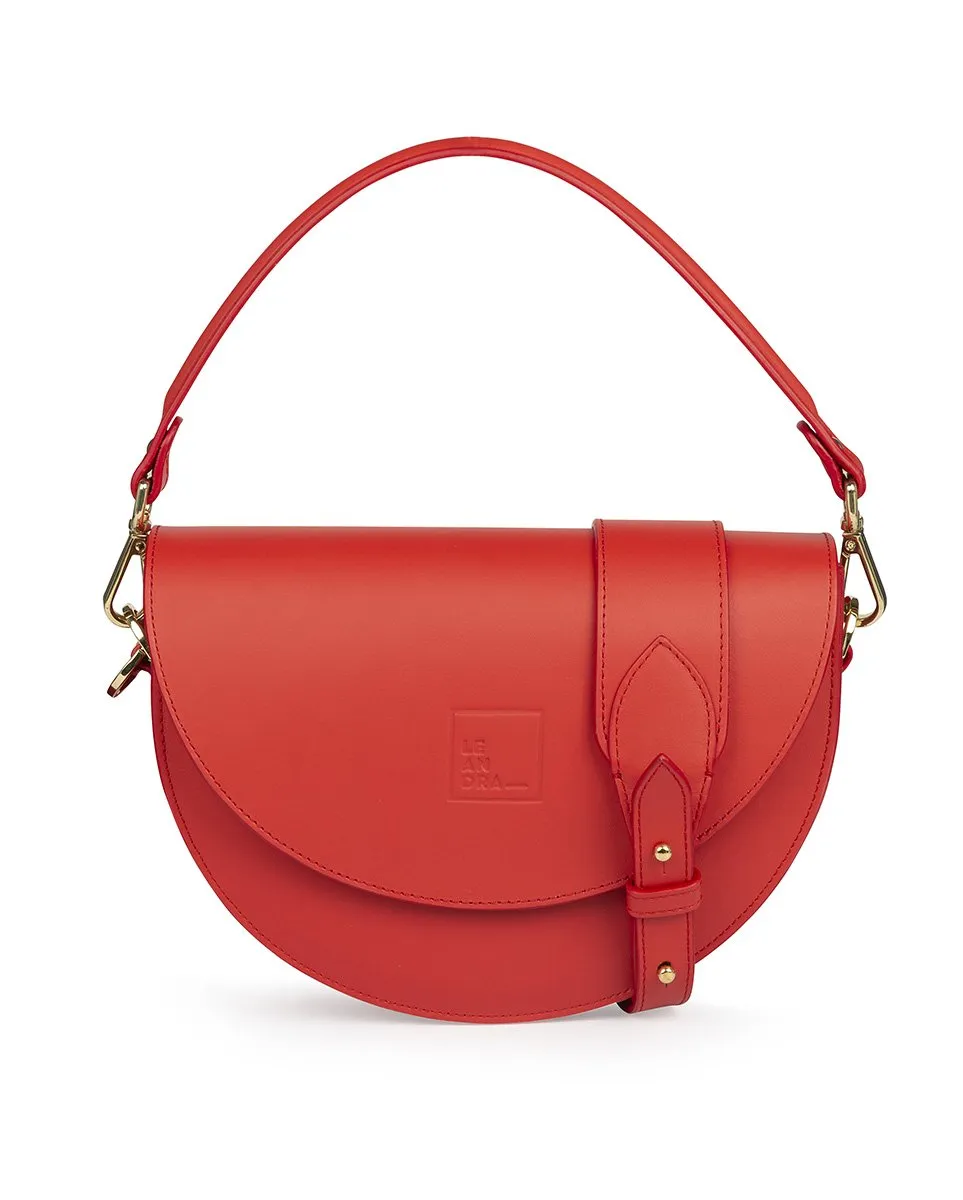 Leandra Saddle Bag Red