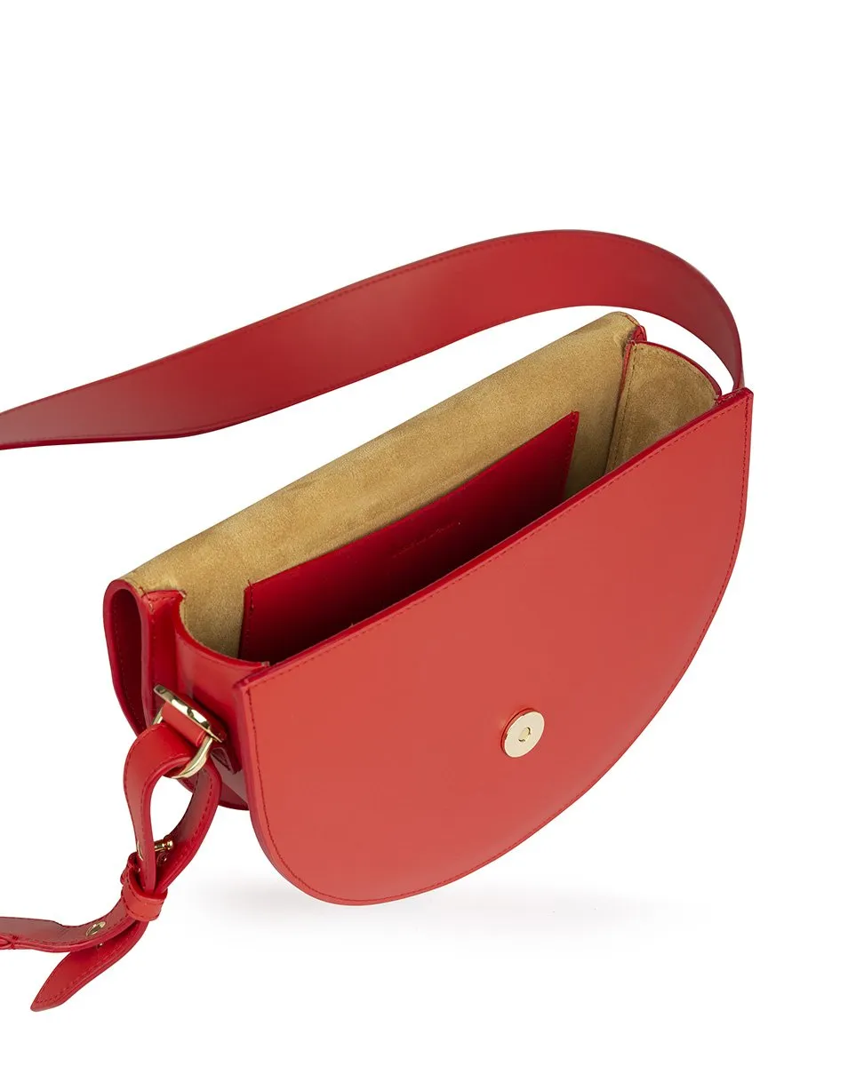 Leandra Saddle Bag Red