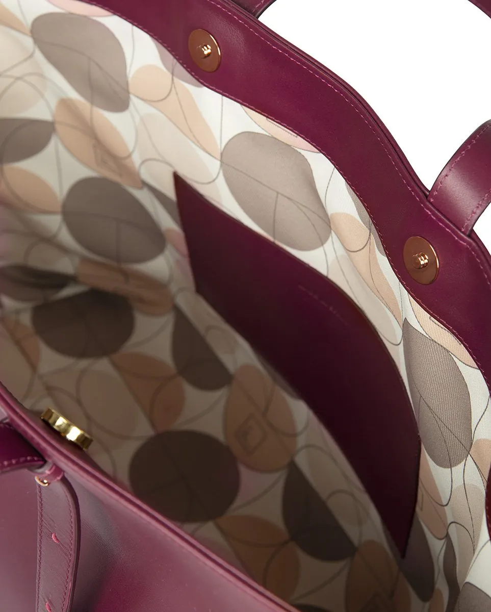 Leandra Shopping Bag Burgundy