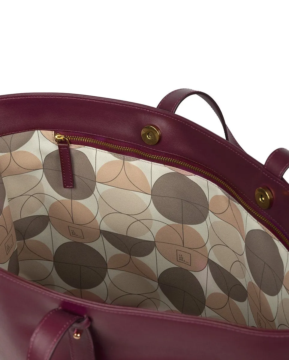 Leandra Shopping Bag Burgundy