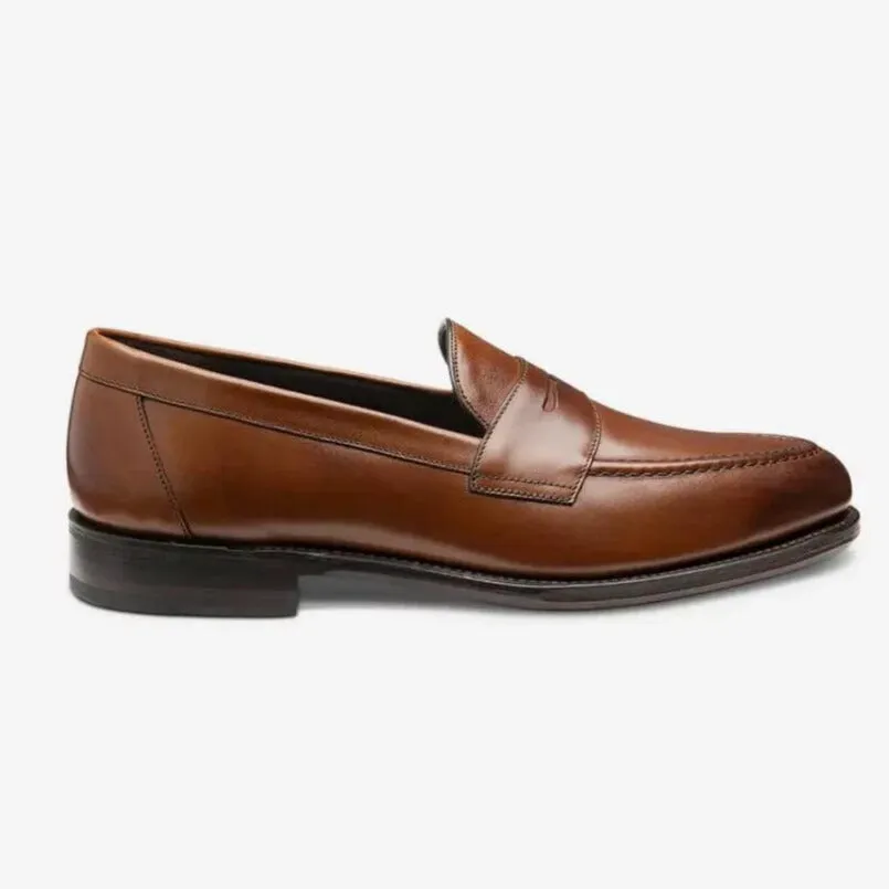 Mahogany Calf Hornbeam Leather Penny Loafers