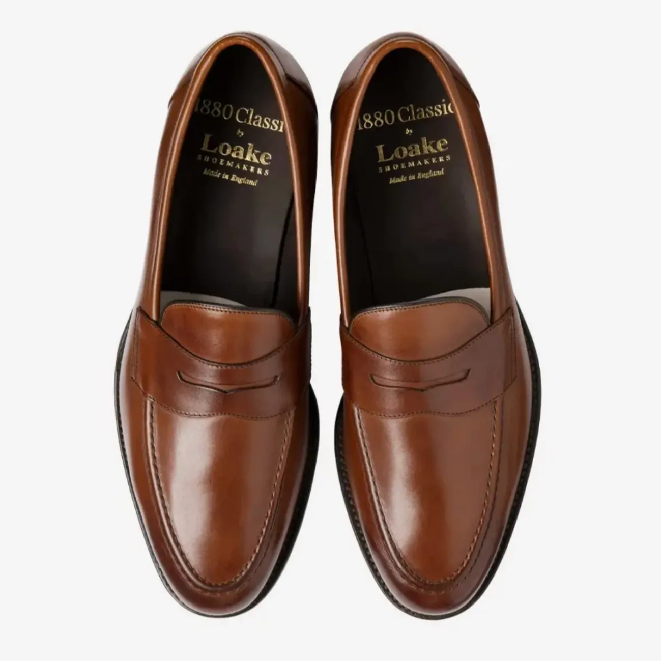 Mahogany Calf Hornbeam Leather Penny Loafers