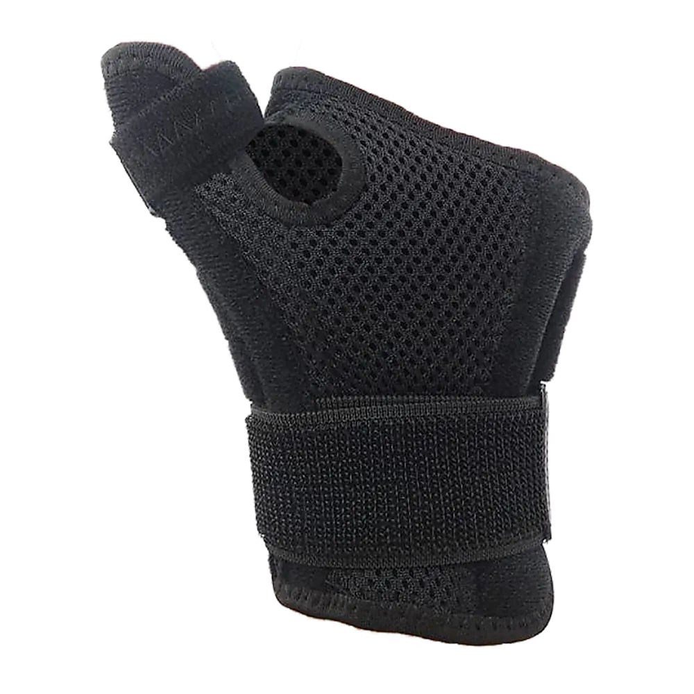 Maximum-Support Thumb Stabiliser Splint, Black, One Size