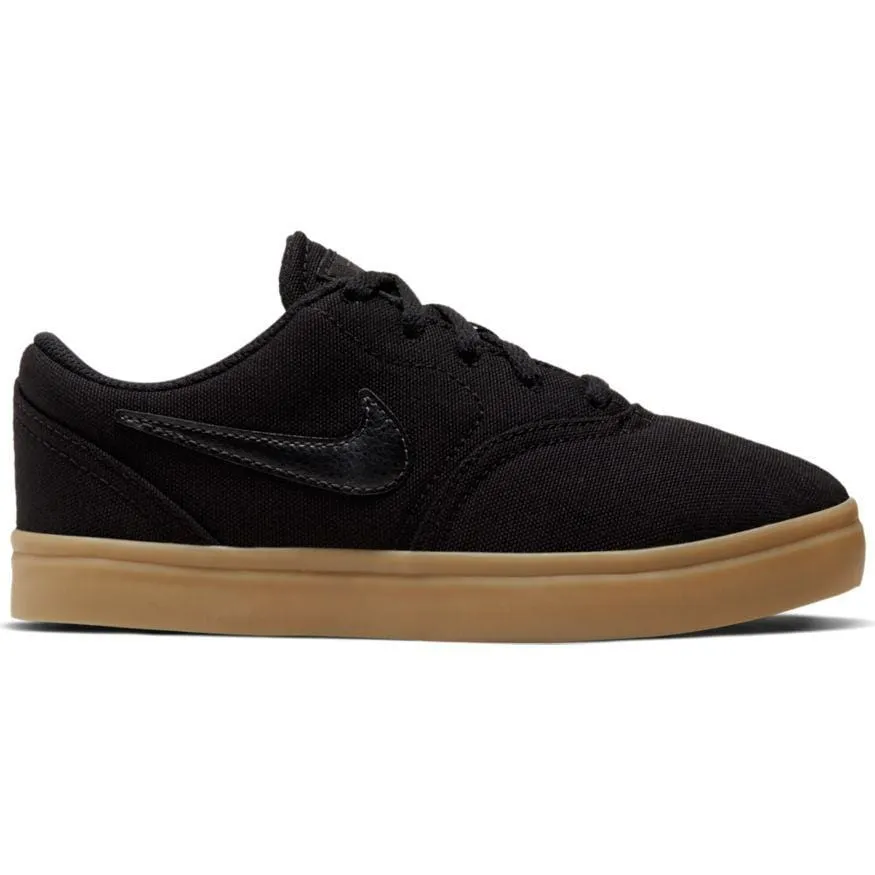 Nike SB Kids Skate Check Canvas Black Black Gum Light Brown